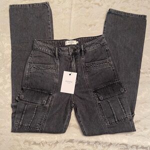 Hidden Tracey Double Cargo Charcoal Jeans - NWT